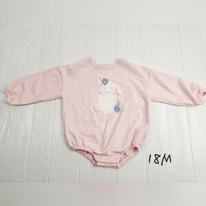 Easter Bunny Baby Girls Romper 18M